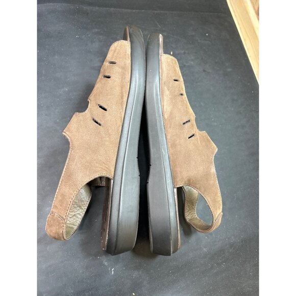 Propét Womens Brown Leather Adjustable Sandals Size 10 S (4A) Narrow Fit - Picture 8 of 8